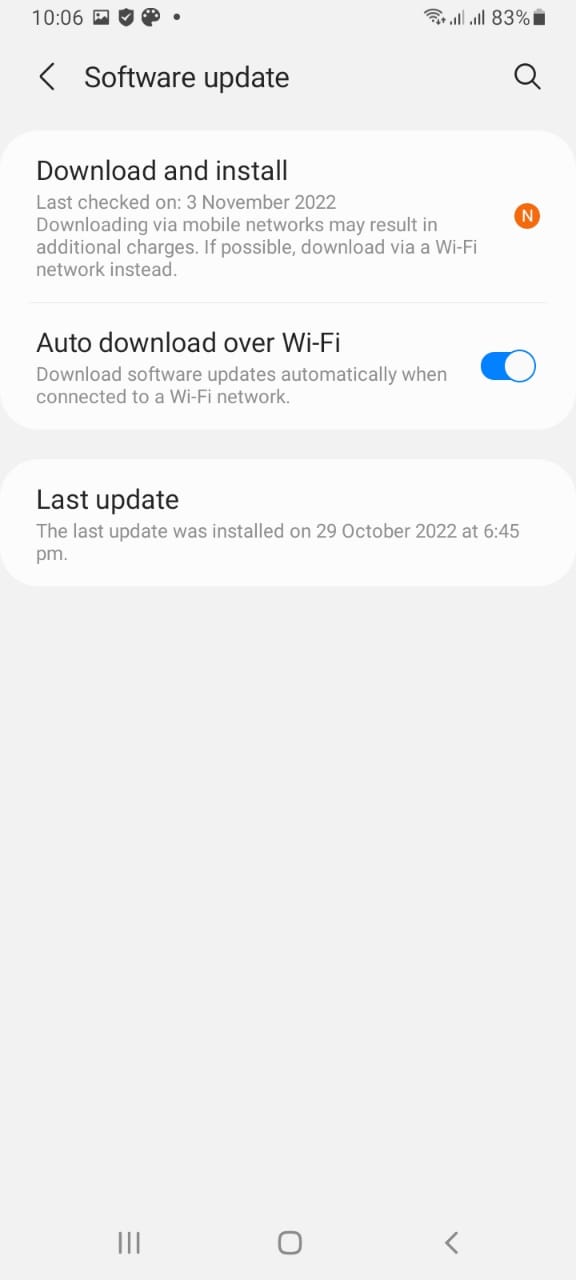 check software update