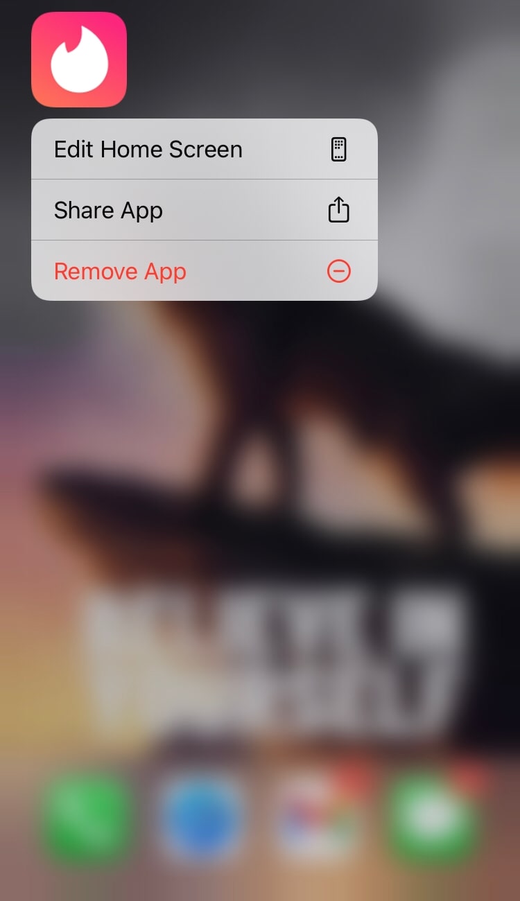 remove app screenshot