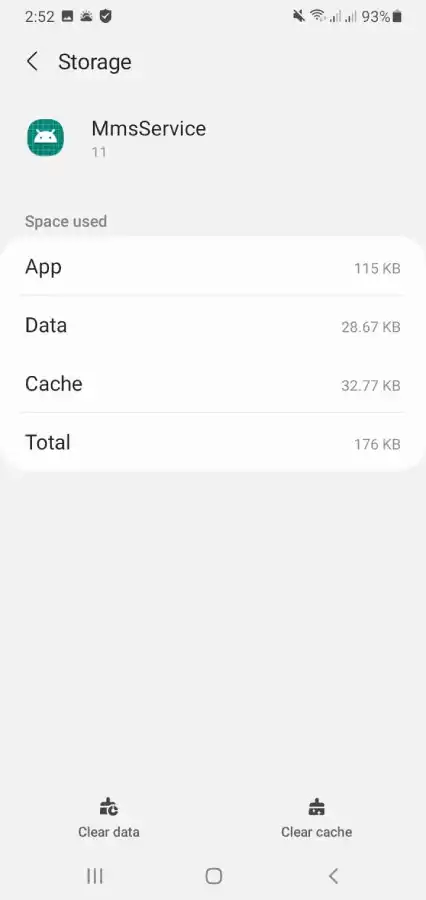 clear cache for failed to download attachment message