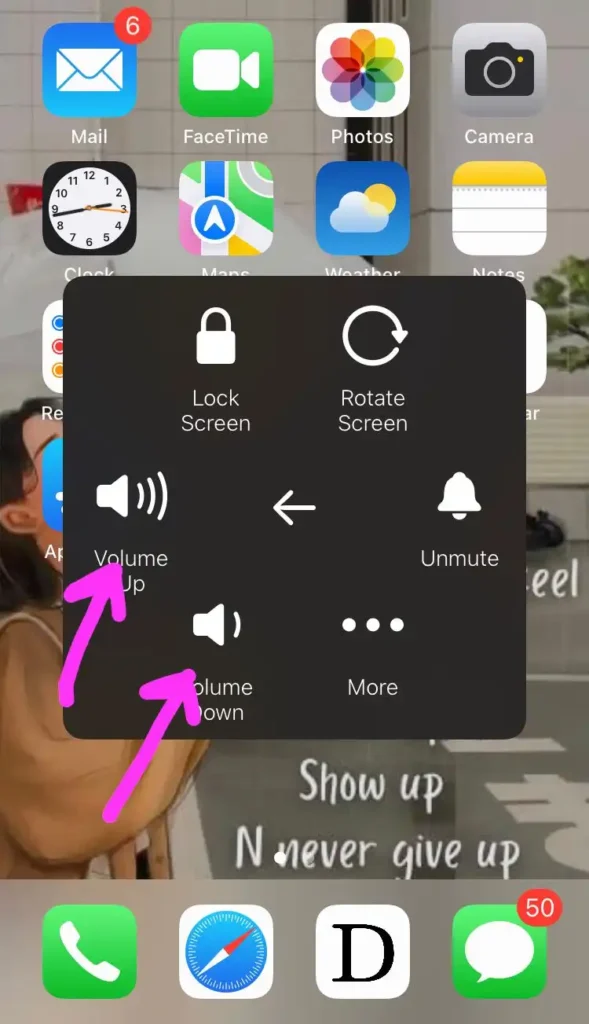 volume up and down button